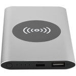 Batería externa inalámbrica tipo C de aluminio reciclado de 4000 mAh "Juice" 