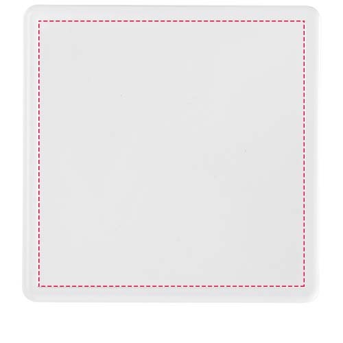 Posavasos de plástico cuadrado con papel insertado "Ellison"