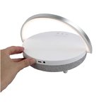 Altavoz Bluetooth® 4 en 1 de 10 W con luz LED y base de carga inalámbrica "Prixton"
