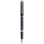 Pluma con bloques de color y ribete plateado "Hemisphere" (tinta azul)