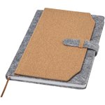 Libreta A5 de corcho y fieltro reciclado "Viviana"