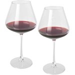 Set de 2 vasos de vidrio para vino "Rosso" 