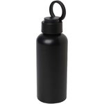 Botella de 600 ml de aluminio reciclado con certificado RCS con tapa de RPET "Trinity"