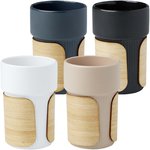 Vaso de 340 ml con funda de bambú "Fika"