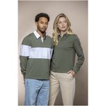 Sudadera tipo polo de rugby unisex "Clyde" 