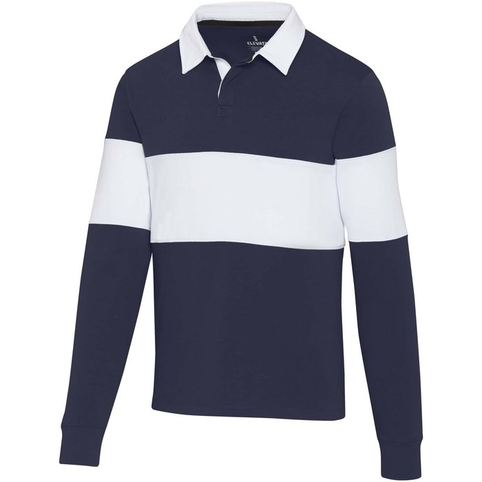 Sudadera tipo polo de rugby unisex "Clyde" 