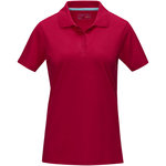 Polo orgánico de manga corta para mujer "Graphite"