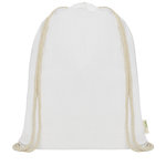 Mochila de cuerdas de algodón orgánico de 100 g/m² 5L "Orissa"