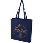 Bolsa Tote algodón reciclado 100% GRS con refuerzos de 270 g/m² "Florida" 14L