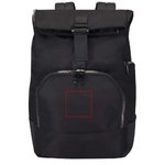 Mochila para portátil de 15" enrollable de material reciclado GRS de 18 l "Rhine"