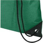 Bolsa de tela sin tejer de material reciclado GRS con cordón de 5 l "Evergreen"