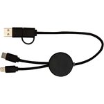 Cable 5 en 1 de plástico reciclado de 30 cm para sincronización de datos y carga rápida de 27 W "Citala"