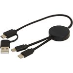 Cable 5 en 1 de plástico reciclado de 30 cm para sincronización de datos y carga rápida de 27 W "Citala"