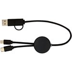 Cable 5 en 1 de plástico reciclado de 30 cm para sincronización de datos y carga rápida de 27 W "Citala"