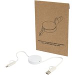 Cable retráctil 5 en 1 de plástico reciclado de 90 cm para sincronización de datos y carga rápida de 40 W "Citala"