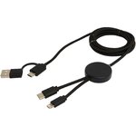 Cable 5 en 1 de plástico reciclado de 30 cm para sincronización de datos y carga rápida de 27 W "Citala"
