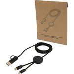 Cable 5 en 1 de plástico reciclado de 30 cm para sincronización de datos y carga rápida de 27 W "Citala"