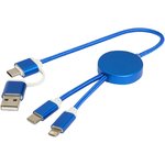 Cable 5 en 1 de aluminio y plástico reciclado de 30 cm para sincronización de datos y carga rápida de 27 W "Alasia"