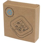 Auriculares tipo C con cable y caja de plástico reciclado "Baekdu"