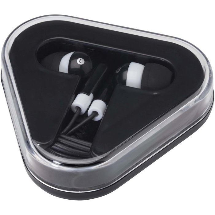Auriculares con caja de plástico reciclado "Rebel"