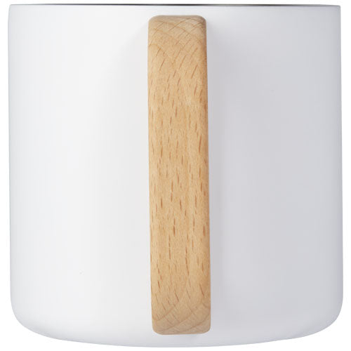Taza de acero inoxidable reciclado con certificado RCS con aislamiento de cobre de 360 ml "Bjorn" - imageBack