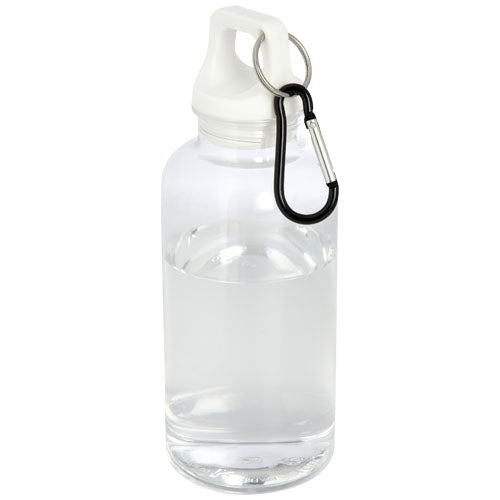 Bidón de 400 ml de plástico reciclado con mosquetón y certificación RCS "Oregon"