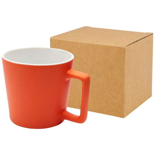 Taza de cerámica de 370 ml con acabado mate "Cali"