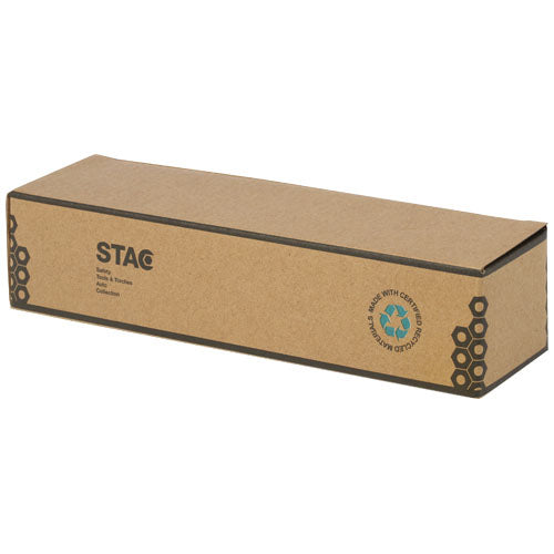 Linterna de plástico reciclado con mosquetón de bambú/RCS "Kuma" - imagePackage