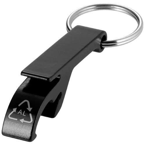 Abridor para botellas y latas de aluminio reciclado RCS y con llavero "Tao"