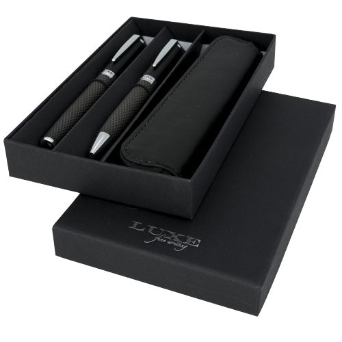 Set de regalo duo con estuche "Carbon" (tinta negra)