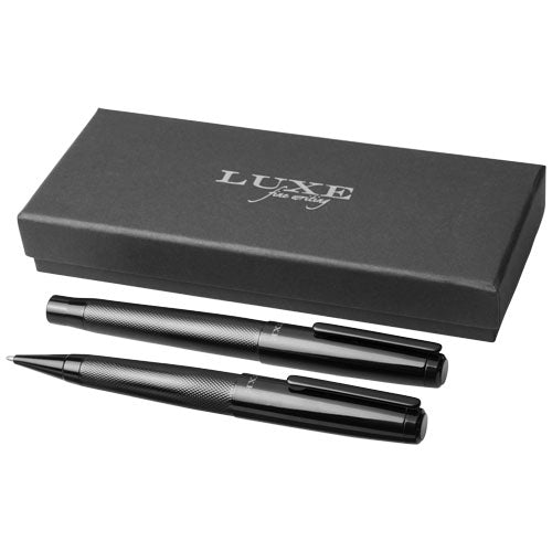 Set de bolígrafo y rollerball "Gloss" (tinta negra)
