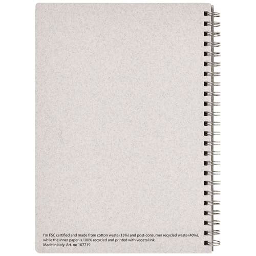Libreta A5 con espiral "Bianco" - imageBack