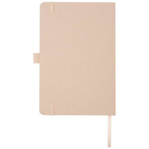 Libreta de papel reciclado A5 con tapa de PET reciclado "Honua" - imageBack