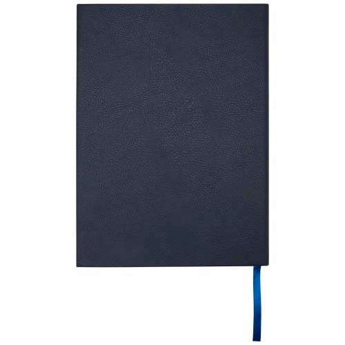 Libreta de tapa dura A5 de cuero regenerado "Alejandra" - imageBack