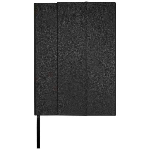 Libreta de tapa dura A5 de cuero regenerado "Alejandra" - imageFront