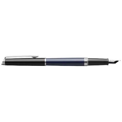 Pluma con bloques de color y ribete plateado "Hemisphere" (tinta azul) - imageFront