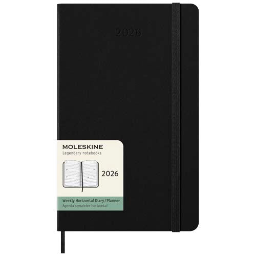 Agenda semanal de 12 meses L horizontal con tapa dura "Moleskine"