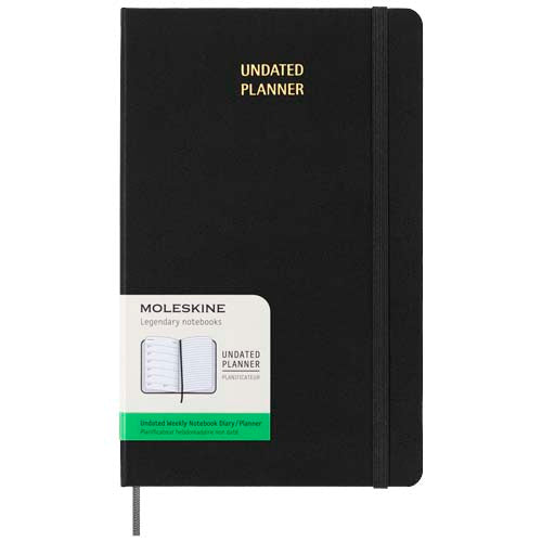 Agenda semanal L con tapa dura sin fecha "Moleskine"