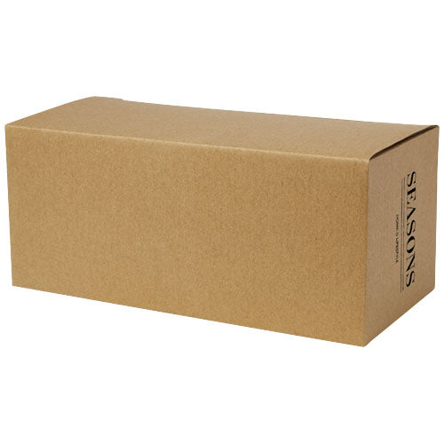 Dos tazas de vidrio de doble pared de 250 ml con posavasos de bambú "Manti" - imagePackage