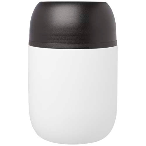 Fiambrera de 480 ml de acero inoxidable reciclado de doble pared "Supo" con cuchara plegable - imageFront