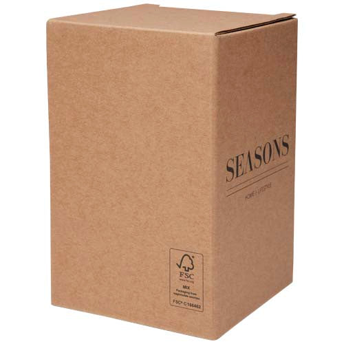 Fiambrera de 480 ml de acero inoxidable reciclado de doble pared "Supo" con cuchara plegable - imagePackage