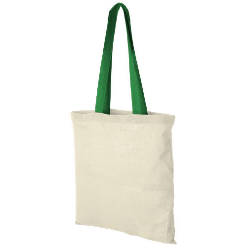 Bolsa Tote de algodón 100 g/m² con asas largas contrastadas "Nevada"