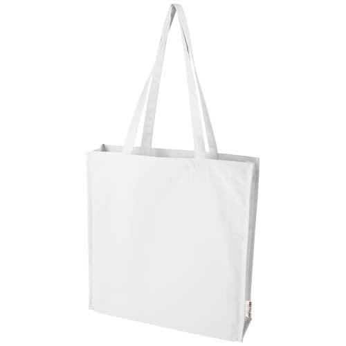 Bolsa Tote algodón reciclado 100% GRS con refuerzos de 270 g/m² "Florida" 14L
