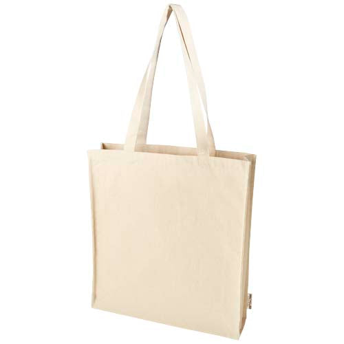 Bolsa Tote algodón reciclado 100% GRS con refuerzos de 270 g/m² "Florida" 14L