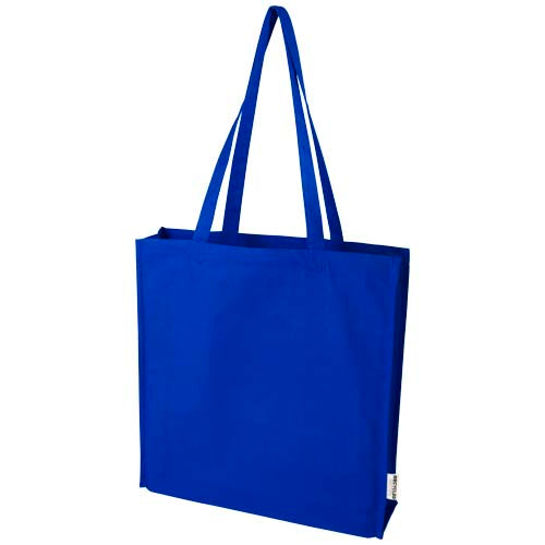 Bolsa Tote algodón reciclado 100% GRS con refuerzos de 270 g/m² "Florida" 14L