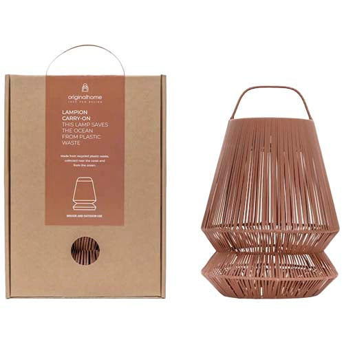 Pantalla de lámpara portátil reciclada "Originalhome" "Lampion" - 12449122