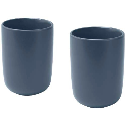Juego de 2 tazas de cerámica acabado mate de 350 ml "Male" - 12639655