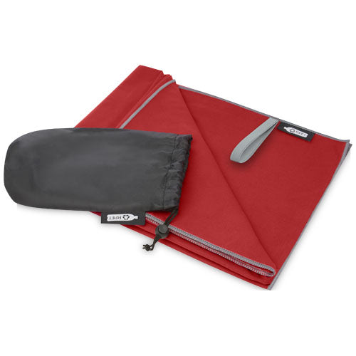 Toalla ultraligera y de secado rápido de PET reciclado 130 x 80 cm "Pieter"