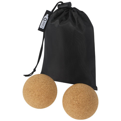 Pelota de corcho para yoga "Trikona"- Set dos unidades