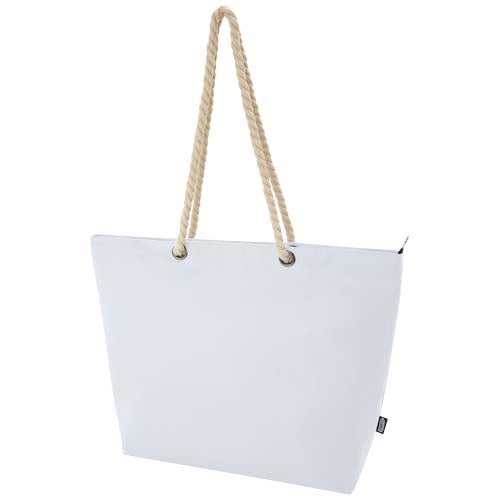 Bolsa de playa refrigeradora de material reciclado GRS con asas de cuerda "Panama" 23L